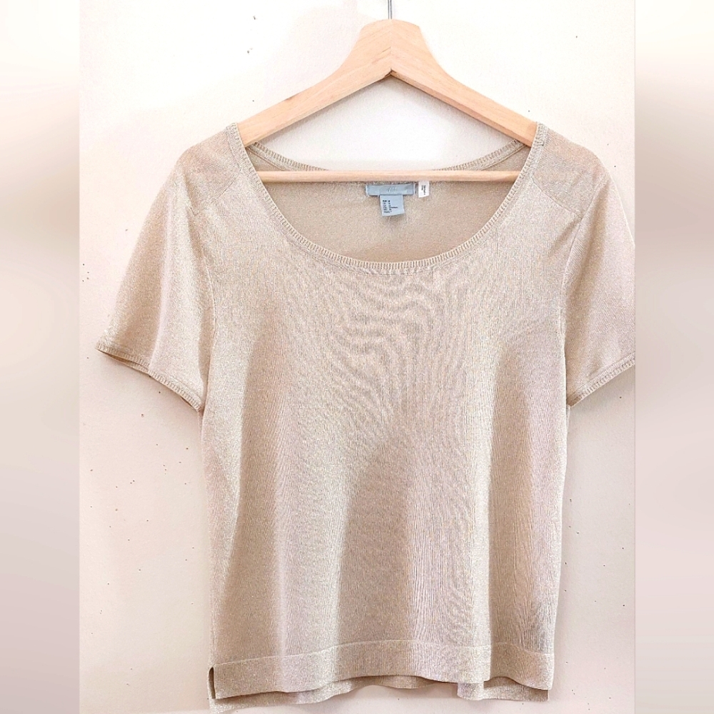 Light-Gold Metallic Tshirt